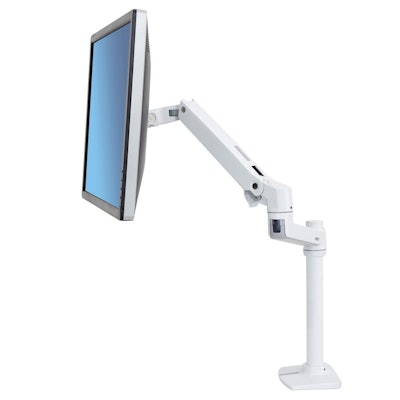 LX Desk Monitor Arm, Tall Pole (white)