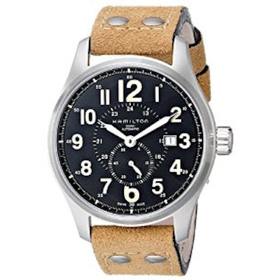 Amazon.com: Hamilton Men's H70655733 Khaki Officer GMT Watch: Hamilton: Watches