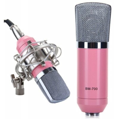 BM-700 Condenser Microphone and Metal Shock Mount