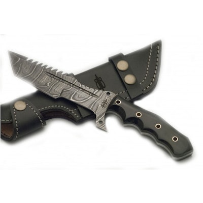 Damascus Tanto Tracker (G10)  | BucknBear Knives