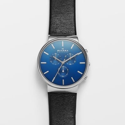 Ancher Leather Chronograph Watch