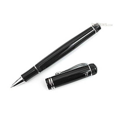 Kaweco Dia2 Rollerball Pen with Chrome Accents - Medium Point - Black Body - Jet