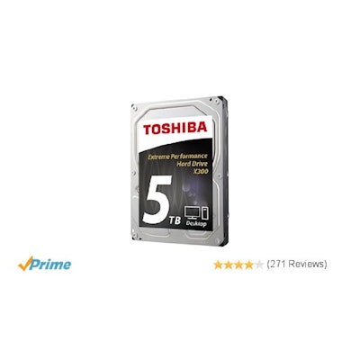 Amazon.com: Toshiba X300 5TB Desktop 3.5 Inch SATA 6Gb/s 7200rpm Internal Hard D