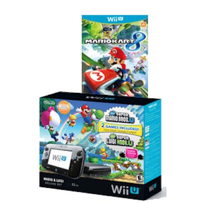 Mario & Luigi Wii U Deluxe 32GB Console With Mario Kart 8