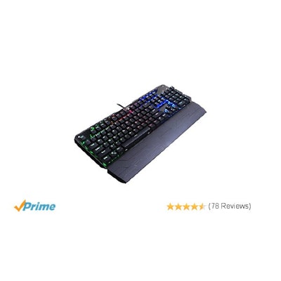 Amazon.com: Redragon K555 INDRAH RGB LED Backlit Mechanical Gaming Keyboard (Bla