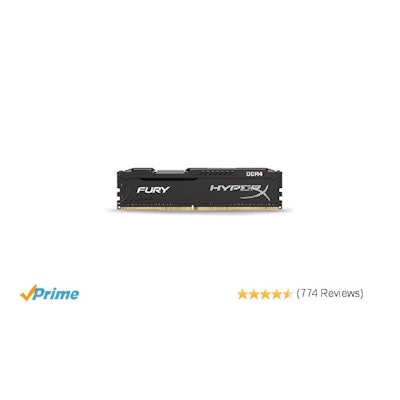 Amazon.com: Kingston Technology HyperX FURY Black 8 GB 2133 MHz CL14 DIMM DDR4 I