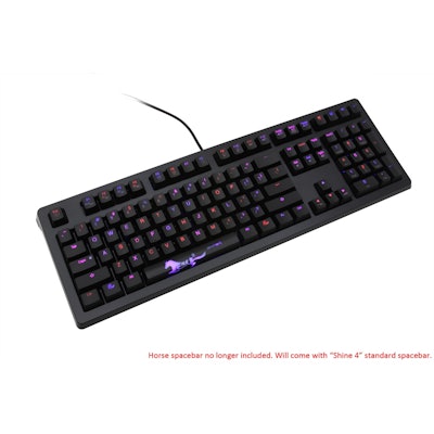 Ducky Shine 5 Blue / Red LED Backlit Mechanical Keyboard (Red Cherry MX)