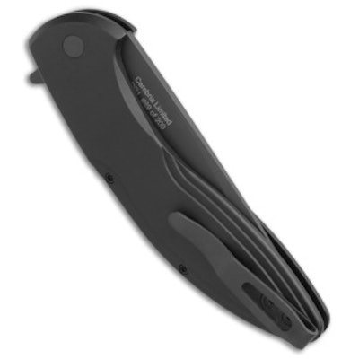 Protech Cambria Plunge Lock Flipper Knife Black Al (3.5" Black) CF03 - Blade HQ