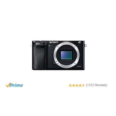 Amazon.com : Sony Alpha a6000 Mirrorless Digital Camera - Body only : Camera & P