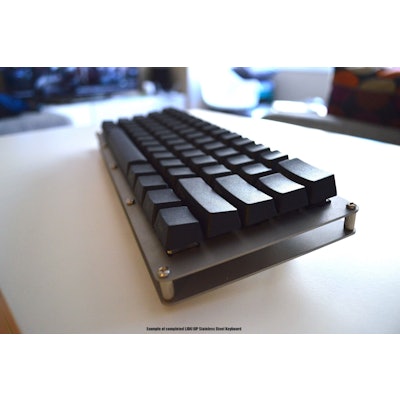 DIY LJD61UP 2-Plate Stainless Steel Keyboard Kit