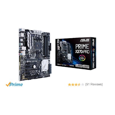 Amazon.com: ASUS Prime X370-Pro AMD Ryzen AM4 DDR4 DP HDMI M.2 USB 3.1 ATX X370