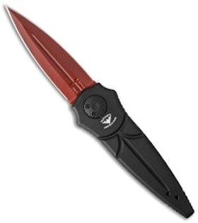 Paragon A-2 Fighter Knife Dagger Aluminum Red - Blade HQ