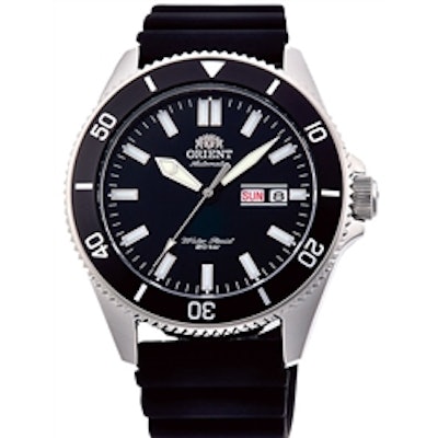 Orient RA-AA0010B19A Kano Automatic Dive Watch with silicone-rubber dive strap