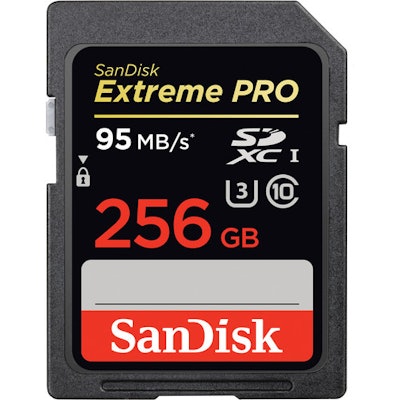 SanDisk 256GB Extreme Pro UHS-I SDXC U3 Memory Card