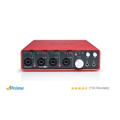 Amazon.com: Focusrite Scarlett 18i8 18 In/8 Out USB 2.0 Audio Interface with Fou