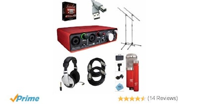 Amazon.com: Focusrite Scarlett 2i4 USB Interface with MXL 550/551r, Cables, and