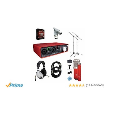 Amazon.com: Focusrite Scarlett 2i4 USB Interface with MXL 550/551r, Cables, and