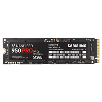 Samsung SSD 950 PRO NVMe 512GB