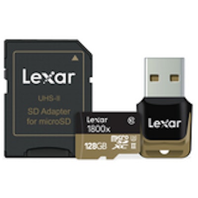 Lexar® Professional 1800x microSDHC™/microSDXC™ UHS-II cards | Lexar 128GB