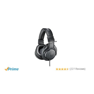 Amazon.com: Audio-Technica ATH-M20x Professional Headphones