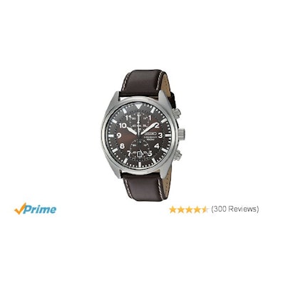 [Watch] Seiko Men's SNN241 Stainless Steel Watch with Brown Leather Band: Se