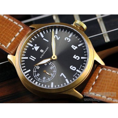 Nav B-Uhr 44 Handaufzug, Bronze - Fliegeruhren - Steinhart Watches