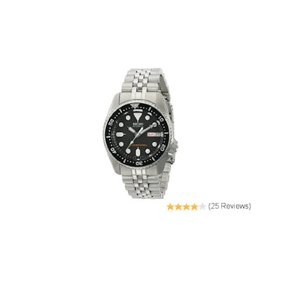 Amazon.com: Seiko SKX013K2 Black Dial Automatic Divers Midsize Watch: Watches