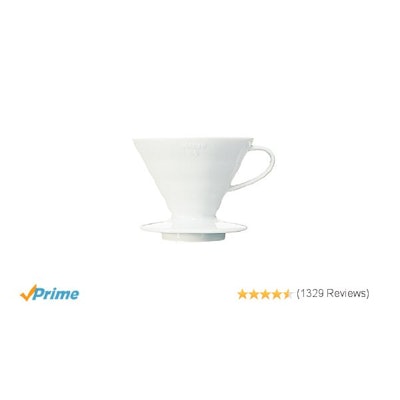 Amazon.com: Hario V60 Ceramic Coffee Dripper (Size 02, White): Coffee Pots: Kitc