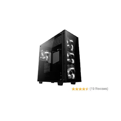 Amazon.com: anidees AI-Crystal Mid Tower Liquid Cooling, Gaming ATX Case w/ Temp