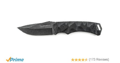 Amazon.com : Schrade SCHF14 Drop-Point Fixed Blade Knife with Sheath : Tactical 
