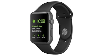Apple Watch Sport  42mm Space Gray Aluminum Case with Black Sport Band  - Ap