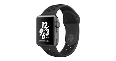Apple Watch Nike+, 42mm Space Gray Aluminum Case with Anthracite/Black Nike Spor