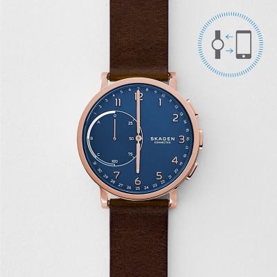 Skagen Connected Leather Hybrid Smartwatch