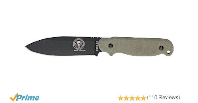 ESEE Knives LSP Laser Strike Fixed Blade Knife with Canvas Micarta 