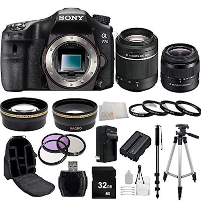 Sony A77II ILC-A77M2 A77M2 a77 II Digital SLR Camera - Body Only + Sony DT 18-55