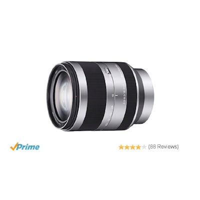 Amazon.com : Sony Alpha SEL18200 E-mount 18-200mm F3.5-6.3 OSS Lens (Silver) : C