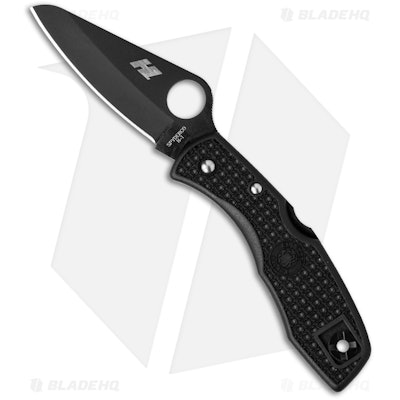 Spyderco Salt I Lightweight Knife Black FRN (3" Black) C88PBBK - Blade HQ