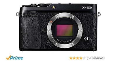 Amazon.com : Fujifilm X-E3 Mirrorless Digital Camera (Body Only) - Black : Camer
