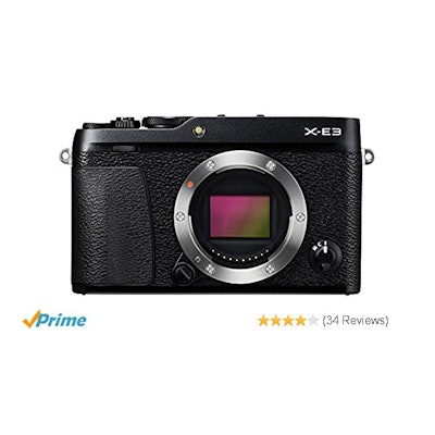 Amazon.com : Fujifilm X-E3 Mirrorless Digital Camera (Body Only) - Black : Camer