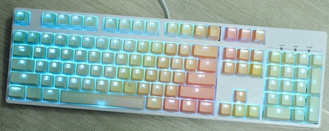 Vortex Rainbow Backlit Thick PBT 108-Keyset