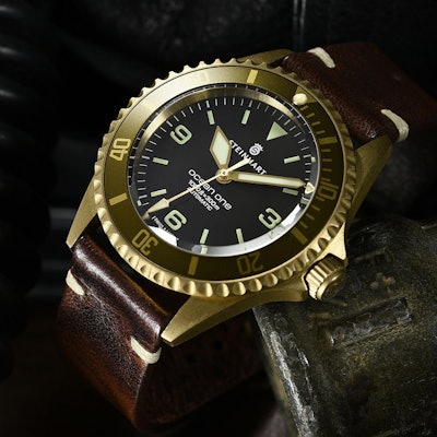 OCEAN 1 Bronze light brown  - Diver Watches  - Steinhartwatches