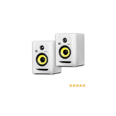 Amazon.com: KRK RP4G3 4" High Performance Studio Monitors - White (Pair): Musica