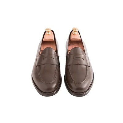 Brown Italian Made Penny Loafer with Cedar Shoe Trees