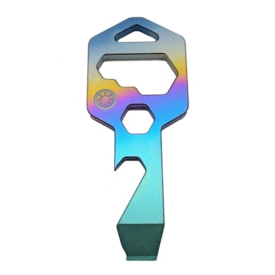 CLOSS 8 in 1 Multitool Keychain - Rainbow