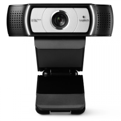 Logitech Webcam C930e, HD 1080p Video and 90-degree FoV