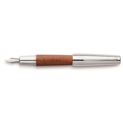 Fountain pen e-motion wood/chrome brown fine
