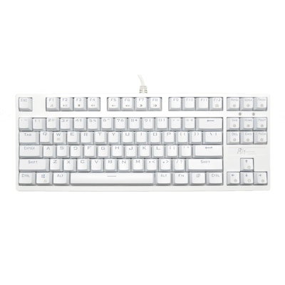 Royal Kludge RG-987 White Case Mechanical Keyboard (Greetech Red)