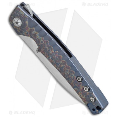 Kizer Splinter Frame Lock Knife Titanium (3.375" Stonewash) Ki3457A2 - Blade HQ