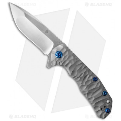 Kizer Ning Shoal Frame Lock Knife Titanium (3.5" Satin) Ki4469A1 - Blade HQ