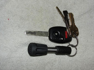 Titanium Key Ring Door Knocker/ Self Defense Stick by Ti Rod Tactical™